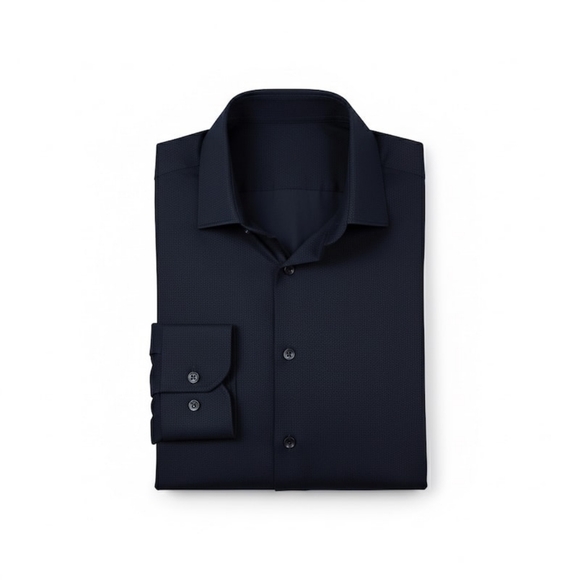 Ben Sherman Slim Fit Black Button-Down Dress Shirt Men’s Size M 15/15.5 34/35 - Picture 3 of 6